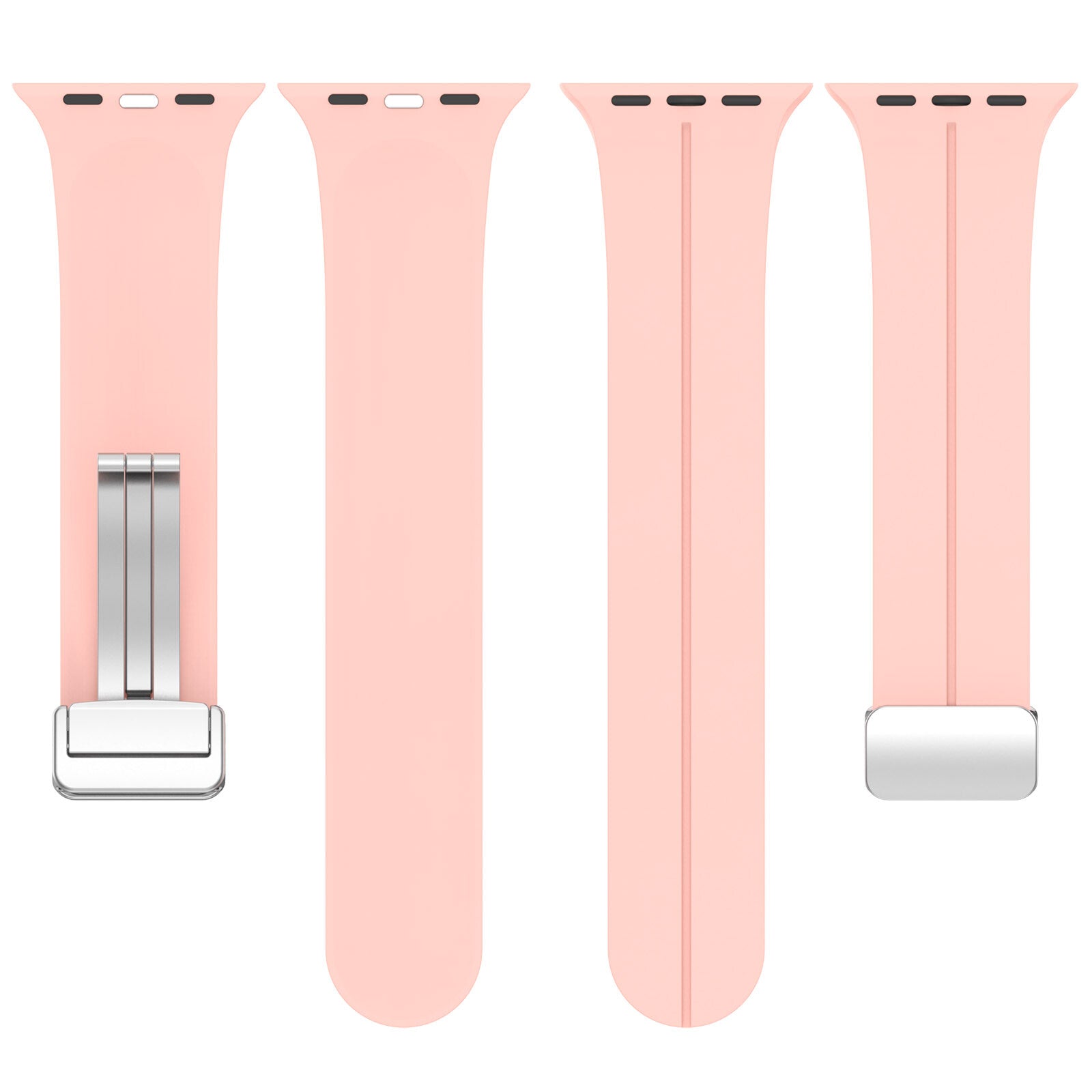 Rubber strap for Apple Watch Steel 42/44/49mm Pink