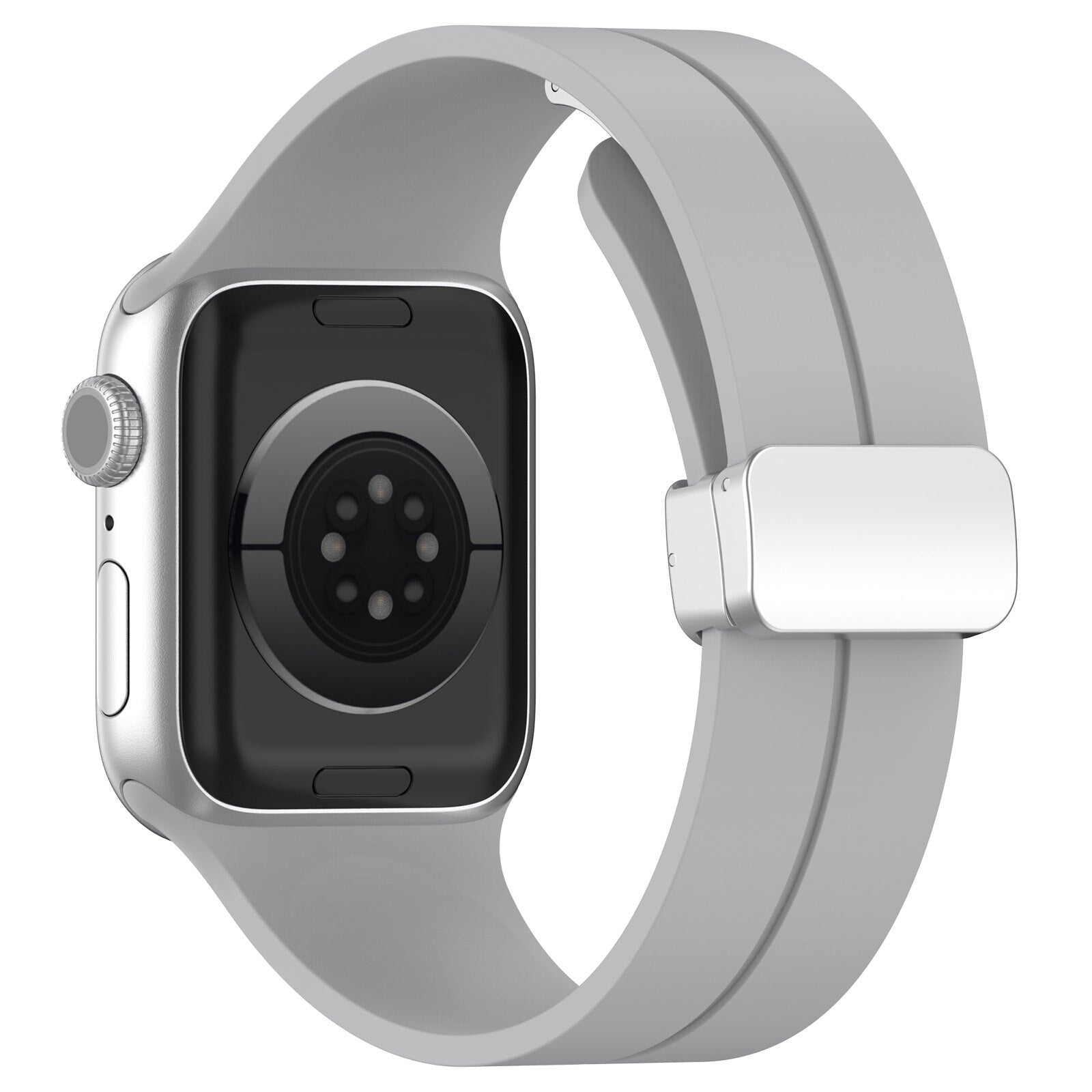 Rubber strap for Apple Watch Steel 42/44/49mm Light grey