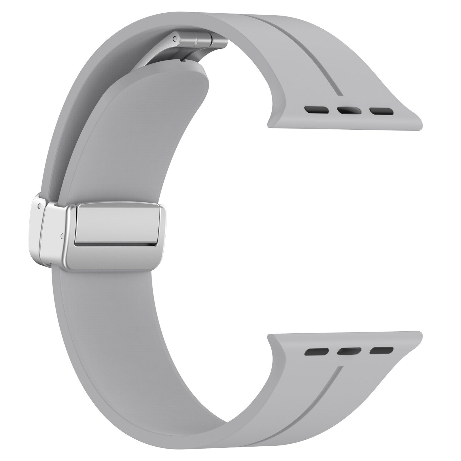Rubber strap for Apple Watch Steel 42/44/49mm Light grey