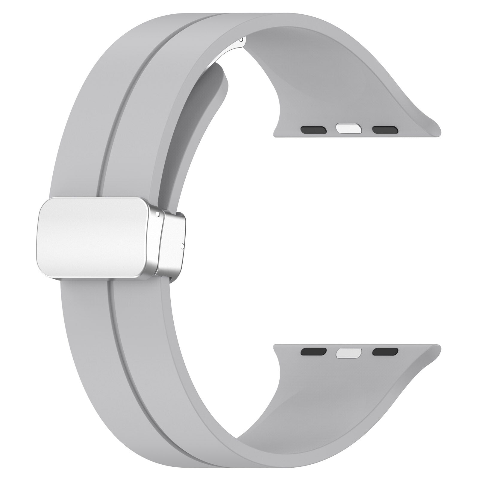 Rubber strap for Apple Watch Steel 42/44/49mm Light grey