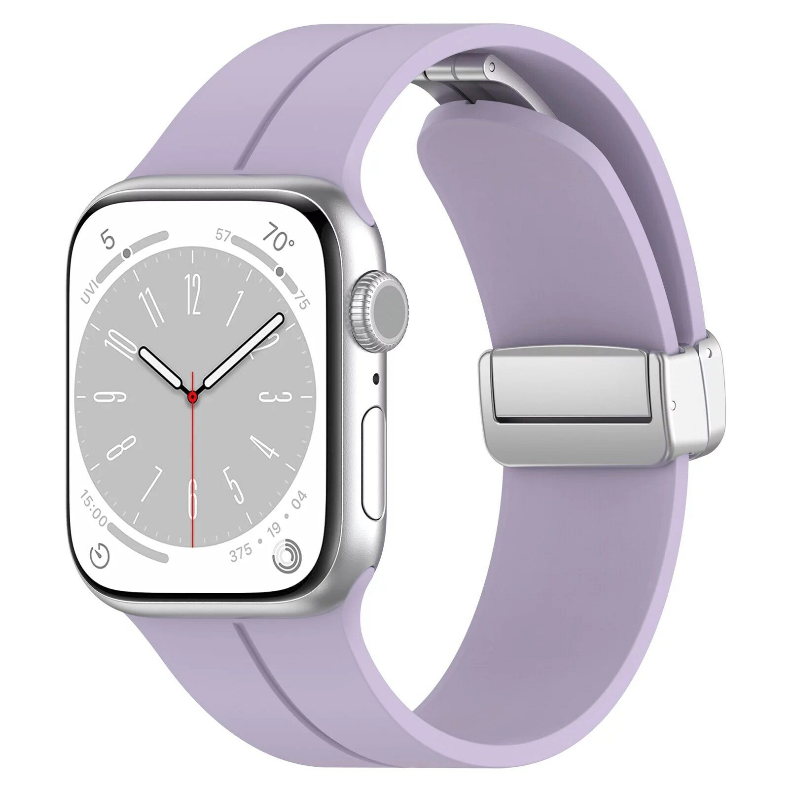 Rubber strap for Apple Watch Steel 42/44/49mm Purple