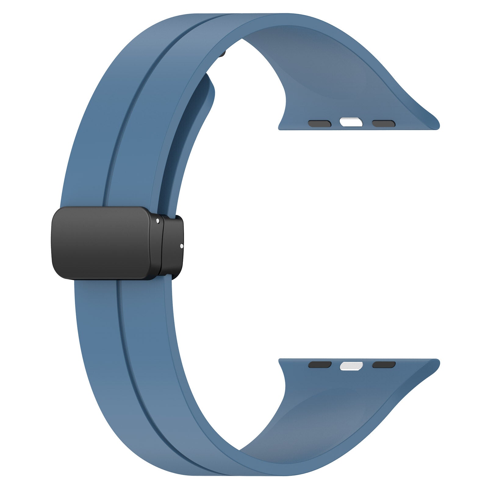 Rubber strap for Apple Watch Black 38/40/41mm Blue