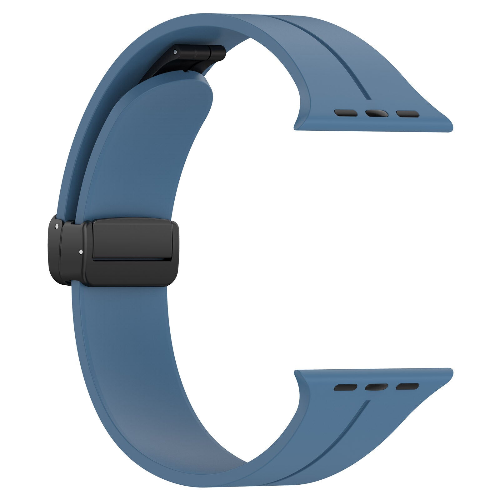 Rubber strap for Apple Watch Black 38/40/41mm Blue