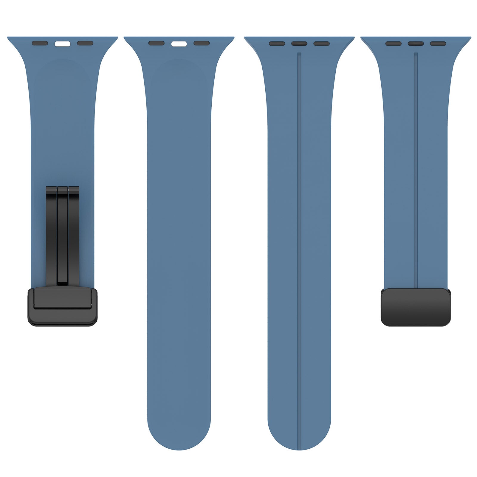 Rubber strap for Apple Watch Black 38/40/41mm Blue