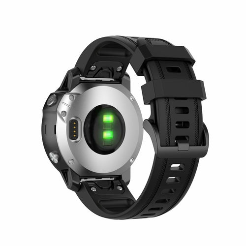Garmin Quickfit 20 mm Kautschukarmband Schwarz
