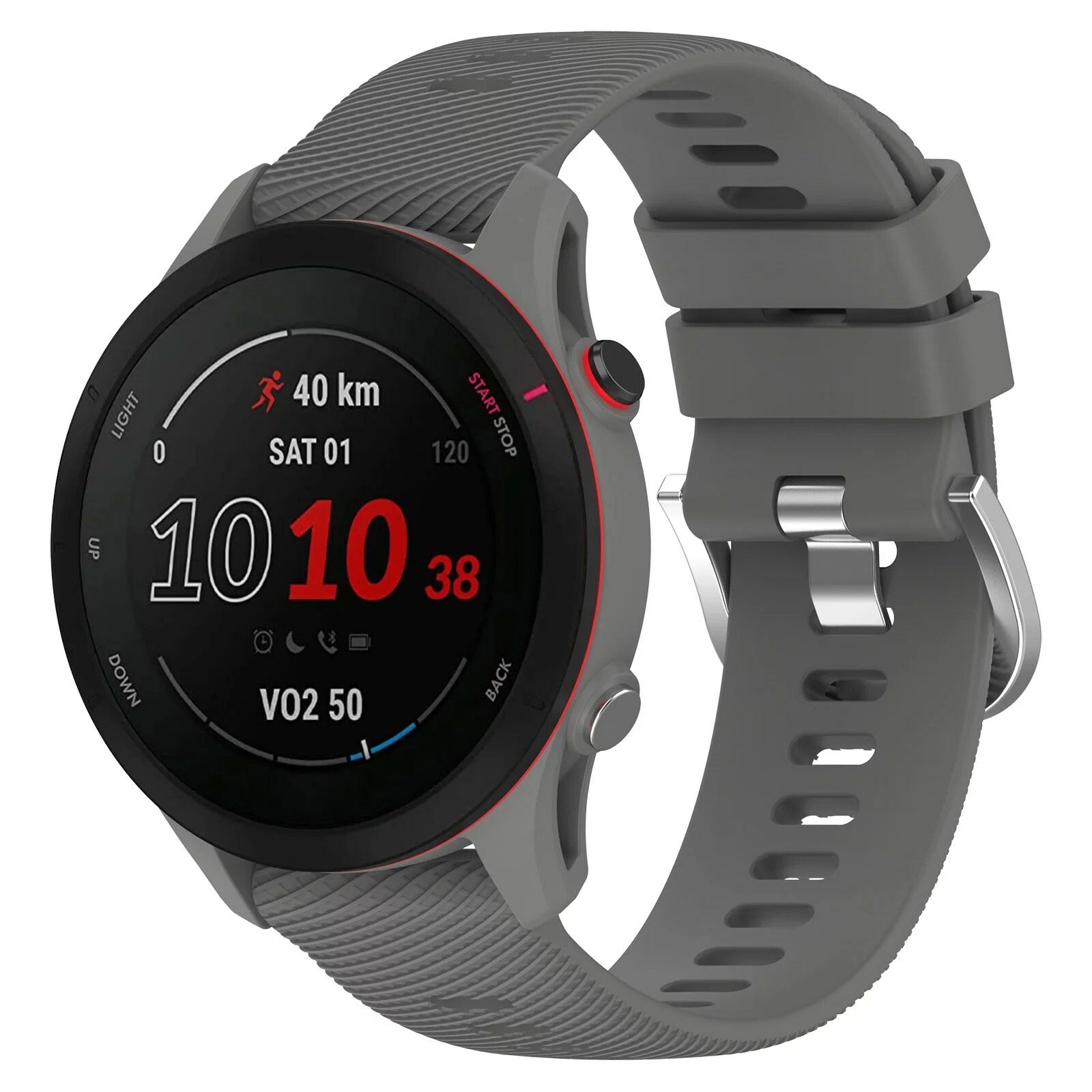 Garmin Quick Release 22mm Rubber Strap Dark Grey