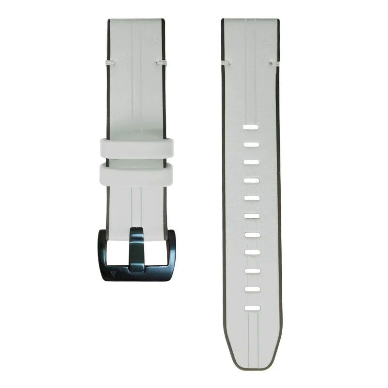Garmin Quickfit Leather/Rubber Strap White Quickfit
