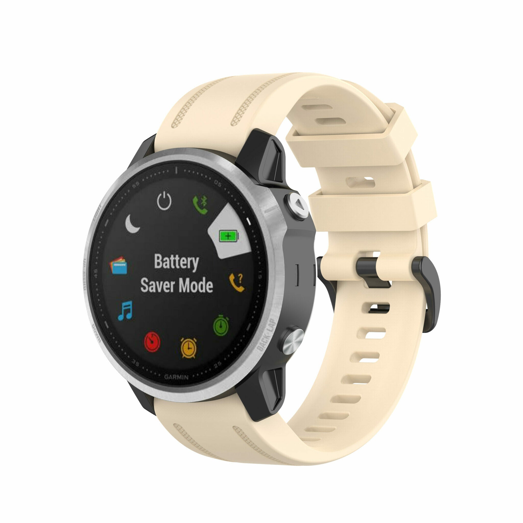 Garmin Quickfit 20mm Rubber Strap Beige