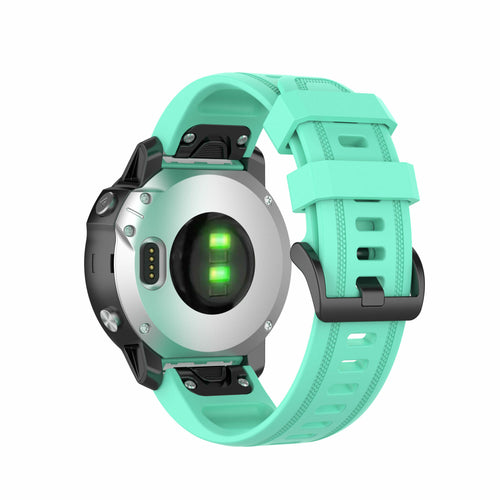 Garmin Quickfit 20 mm Kautschukarmband Hellgrün