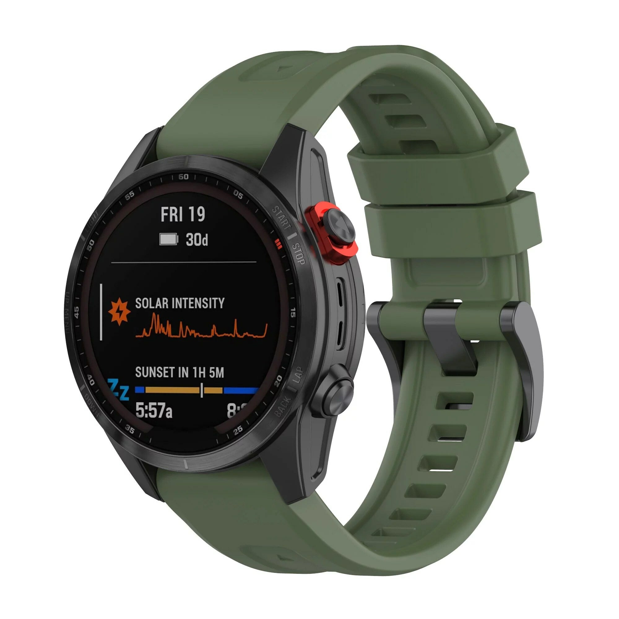 Garmin Quickfit Watch Strap Rubber Green