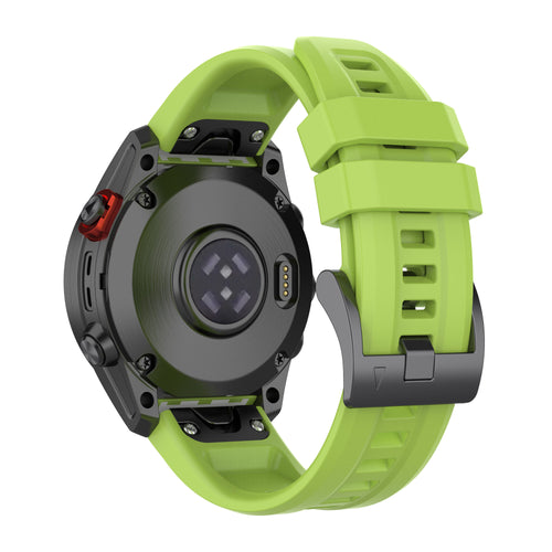 Garmin Quickfit 26 mm Uhrenarmband aus Gummi, hellgrün