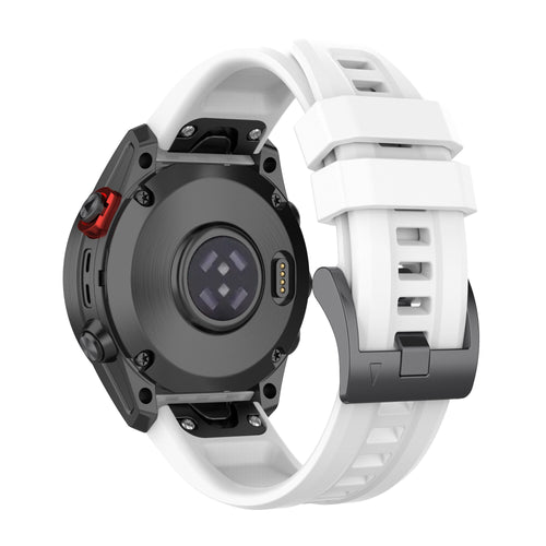 Garmin Quickfit Uhrenarmband aus Gummi, weiß