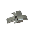 Butterfly buckle in steel for watch straps (16-26MM)