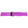 22-mm-QuickFit-Silikonarmband mit schwarzer Schnalle für Garmin Fenix ​​5 / Forerunner in Lila