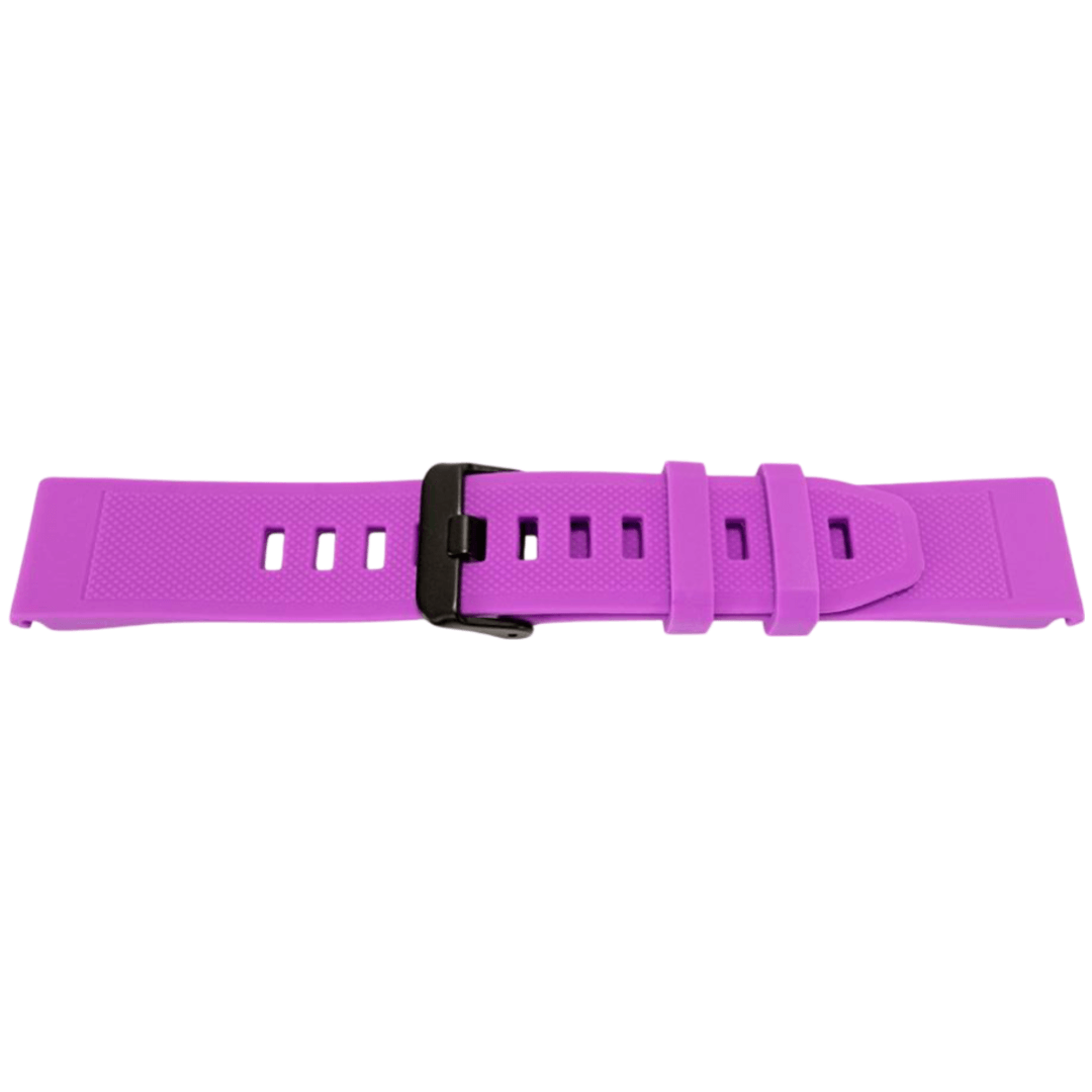 22MM QuickFit Silicone Strap with Black Buckle for Garmin Fenix ​​5 / Forerunner in Purple