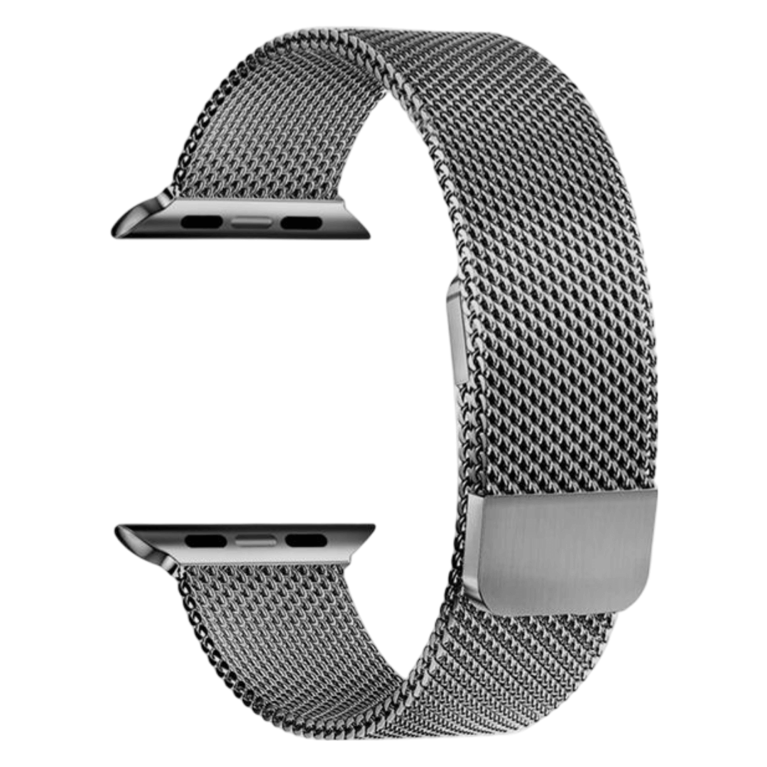 Milanese 2-piece watch strap in black for Apple Watch