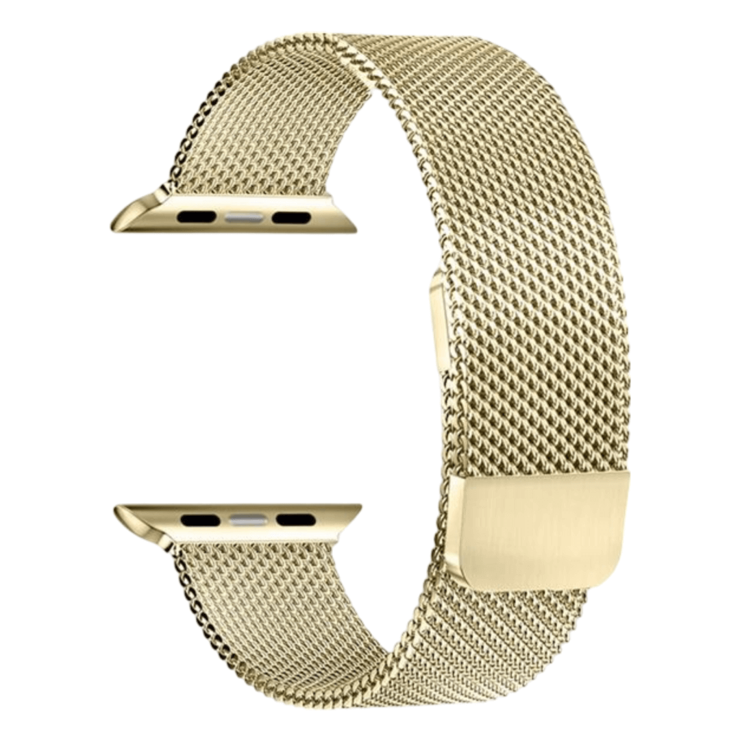 Milanese 2-piece gold watch strap for Apple Watch