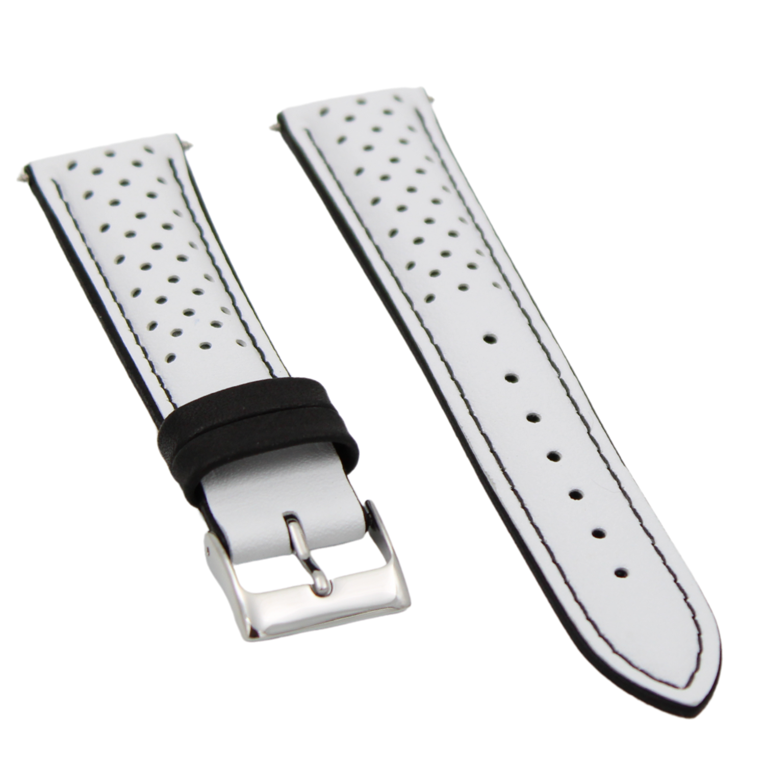 Sardegna White leather strap