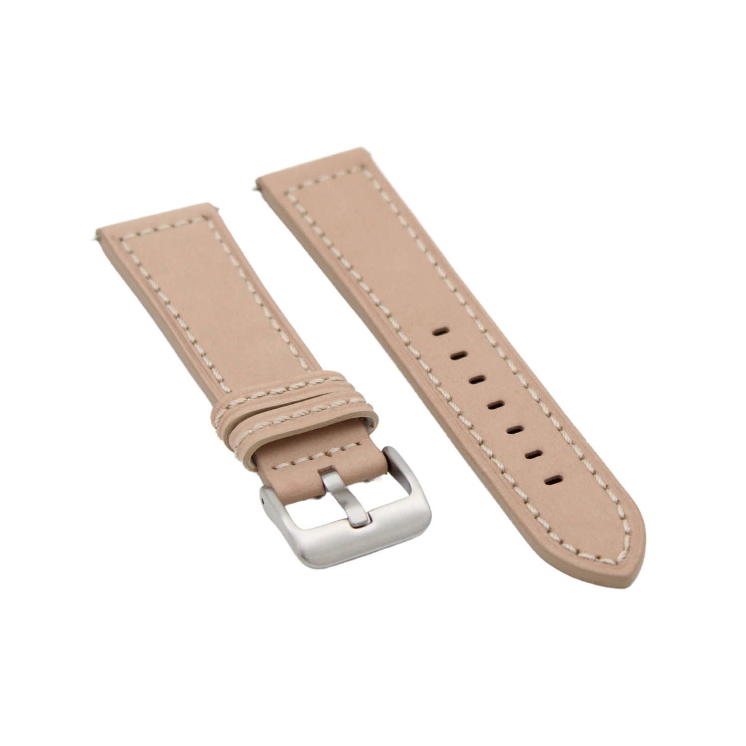 Oslo suede leather strap in Beige