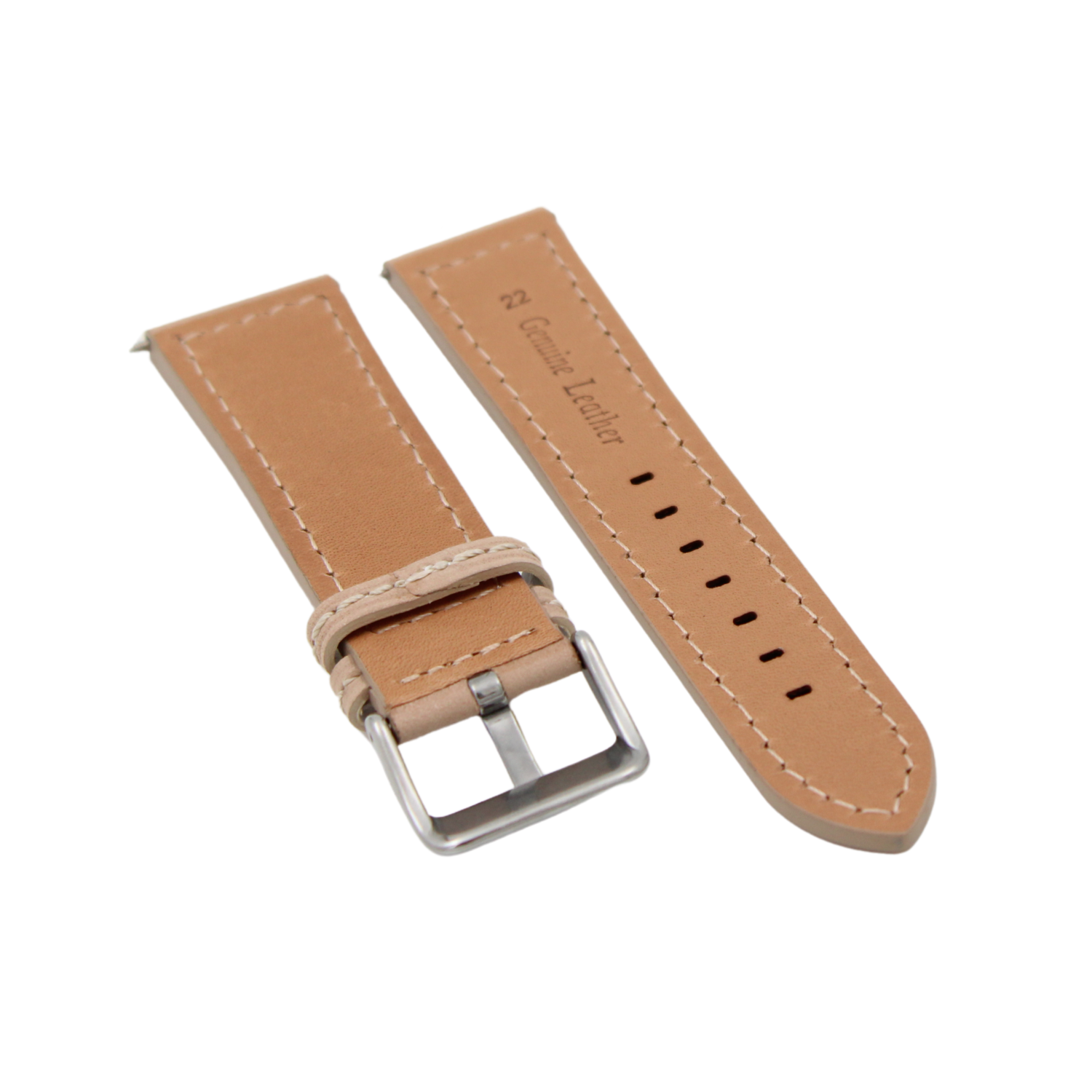 Oslo suede leather strap in Beige