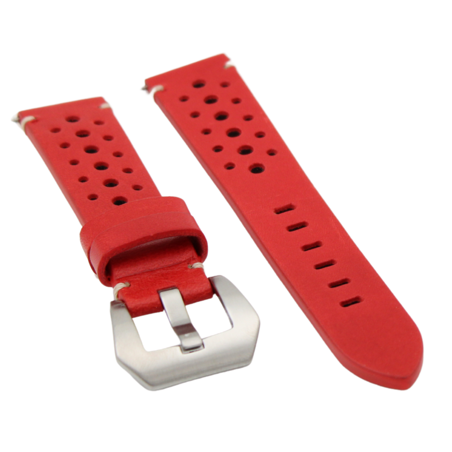 Seattle red leather strap