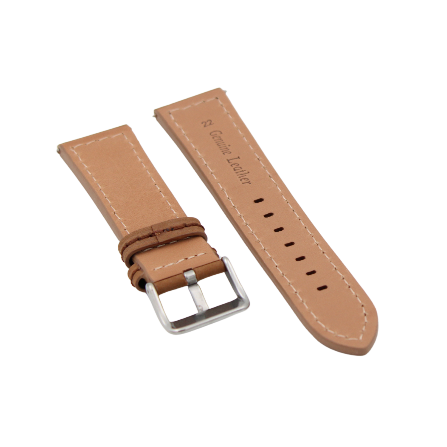 Oslo suede leather strap - Brown