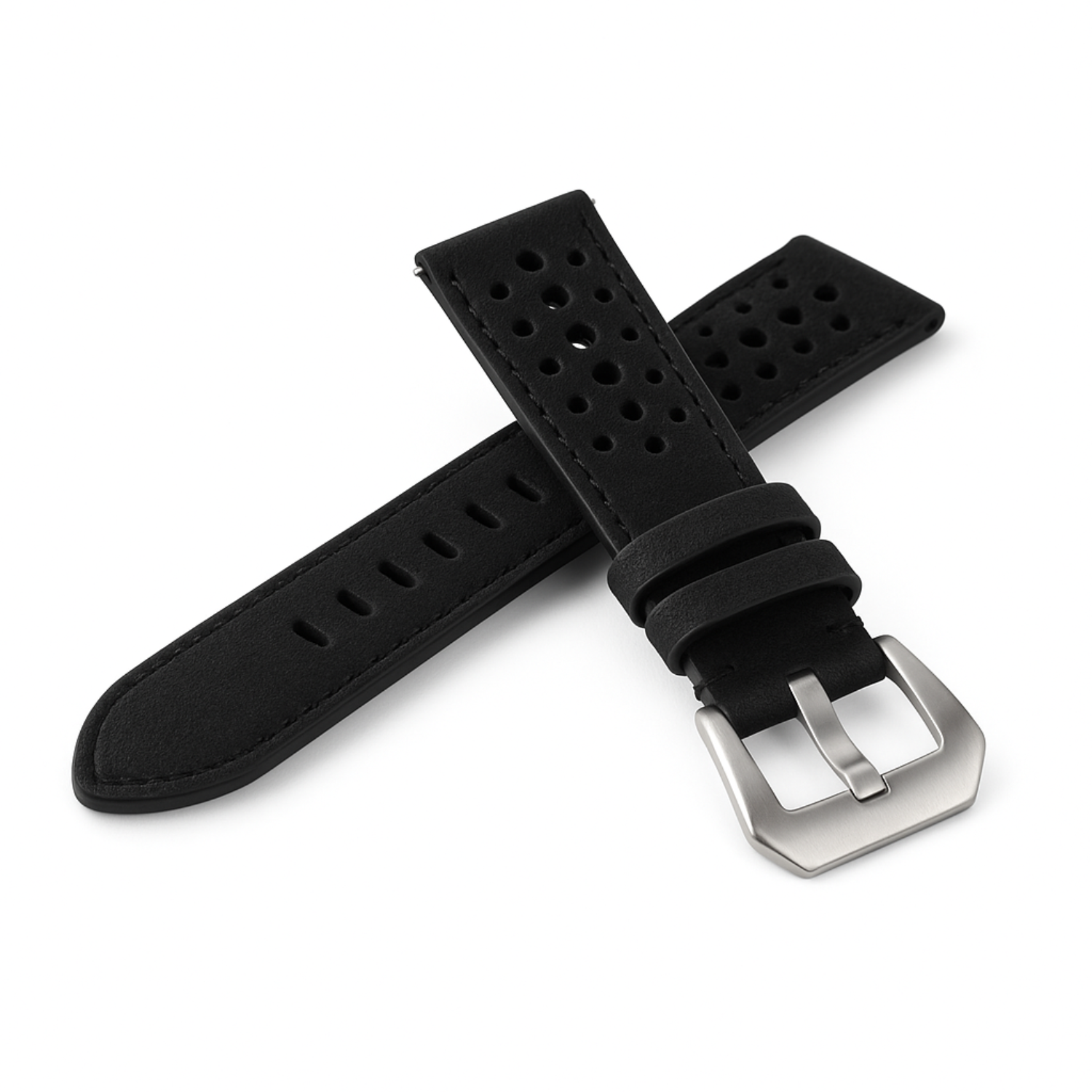 New York - Leather strap in black