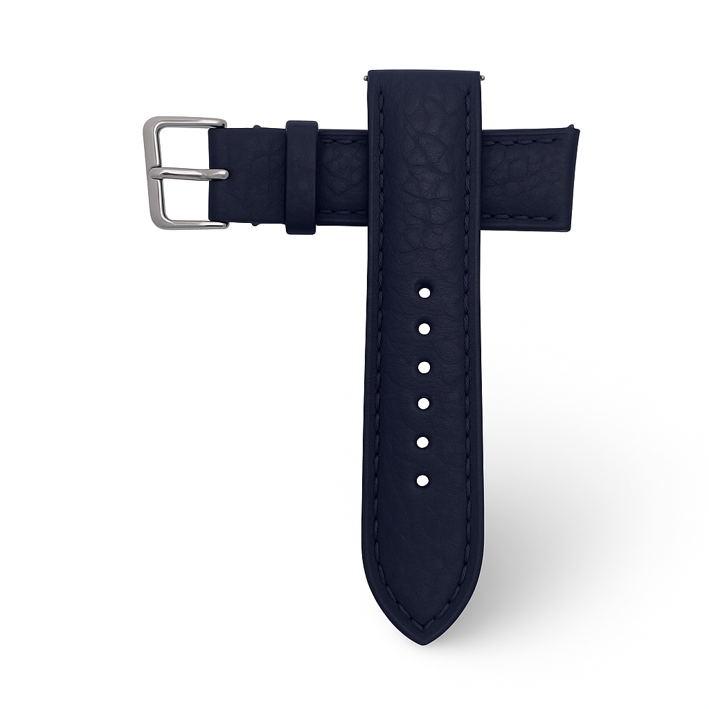 Modena black calfskin watch strap