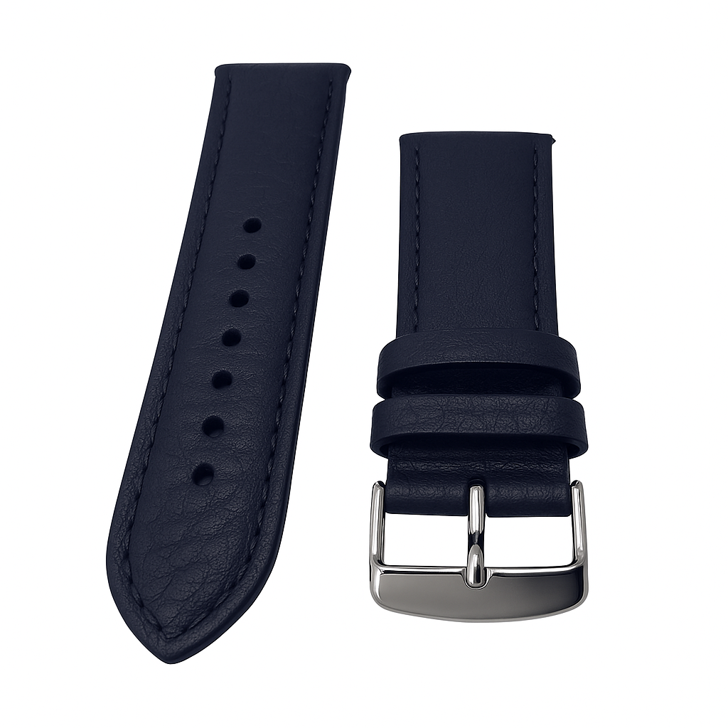 Modena black calfskin watch strap