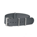 Geripptes NATO-Armband, Grau