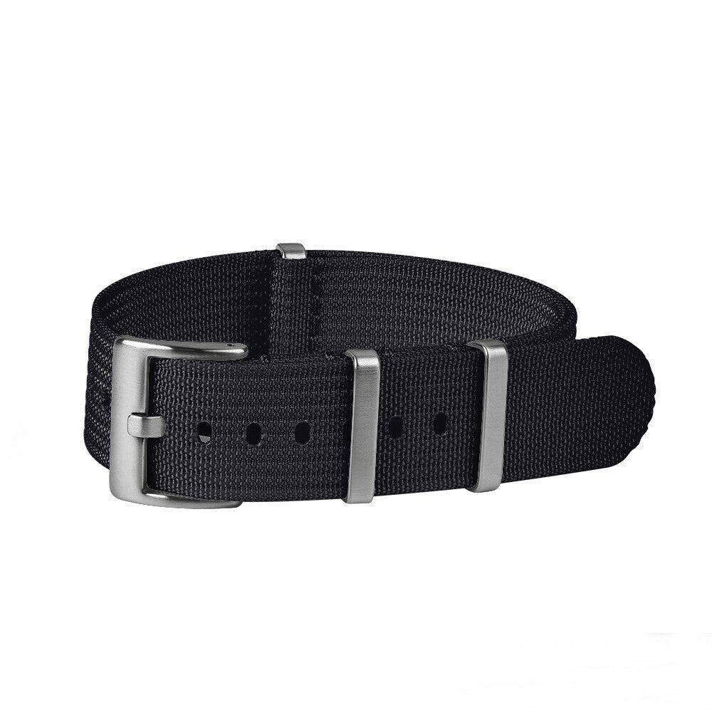 Ribbed Nato Strap Black