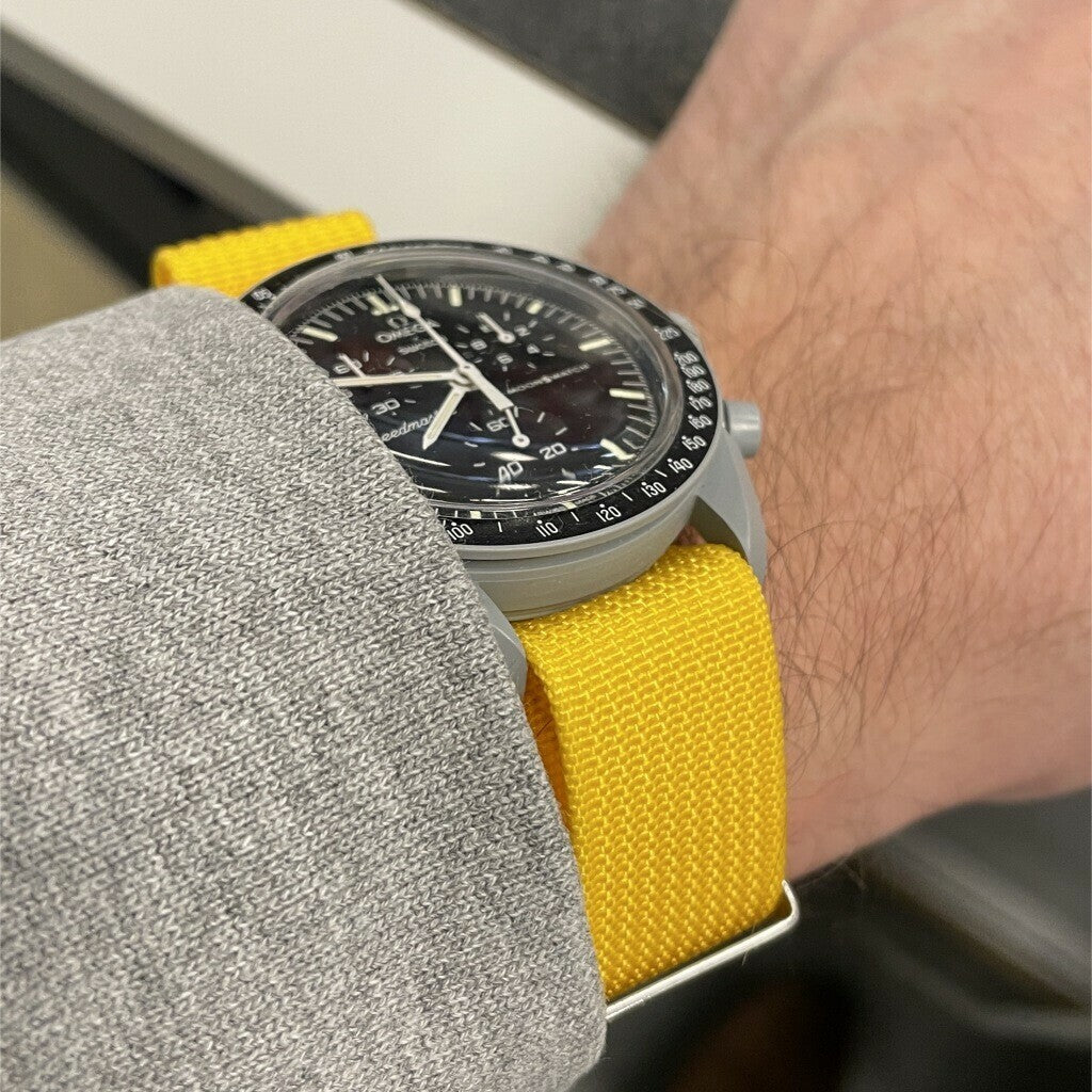 Ribbed Nato Strap Yellow