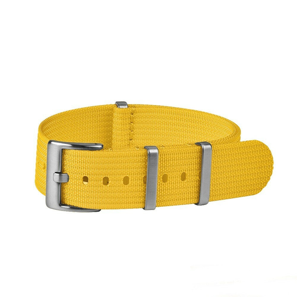 Ribbed Nato Strap Yellow