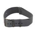 Graues NATO-Armband mit anthrazitfarbener Schließe