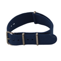 Blaues NATO-Armband mit anthrazitfarbener Schließe