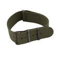 Grünes NATO-Armband mit anthrazitfarbener Schließe