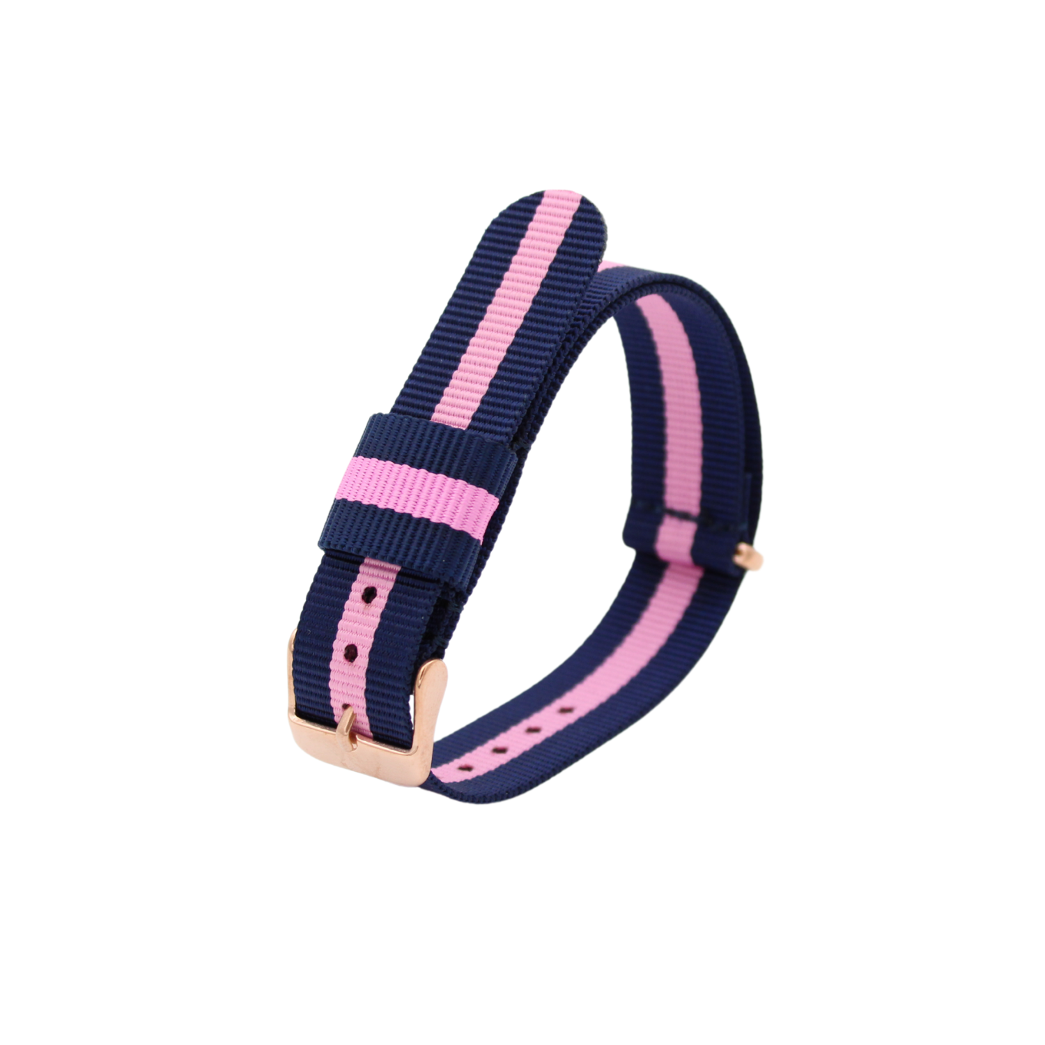 Nato strap Rose gold Blue/Pink