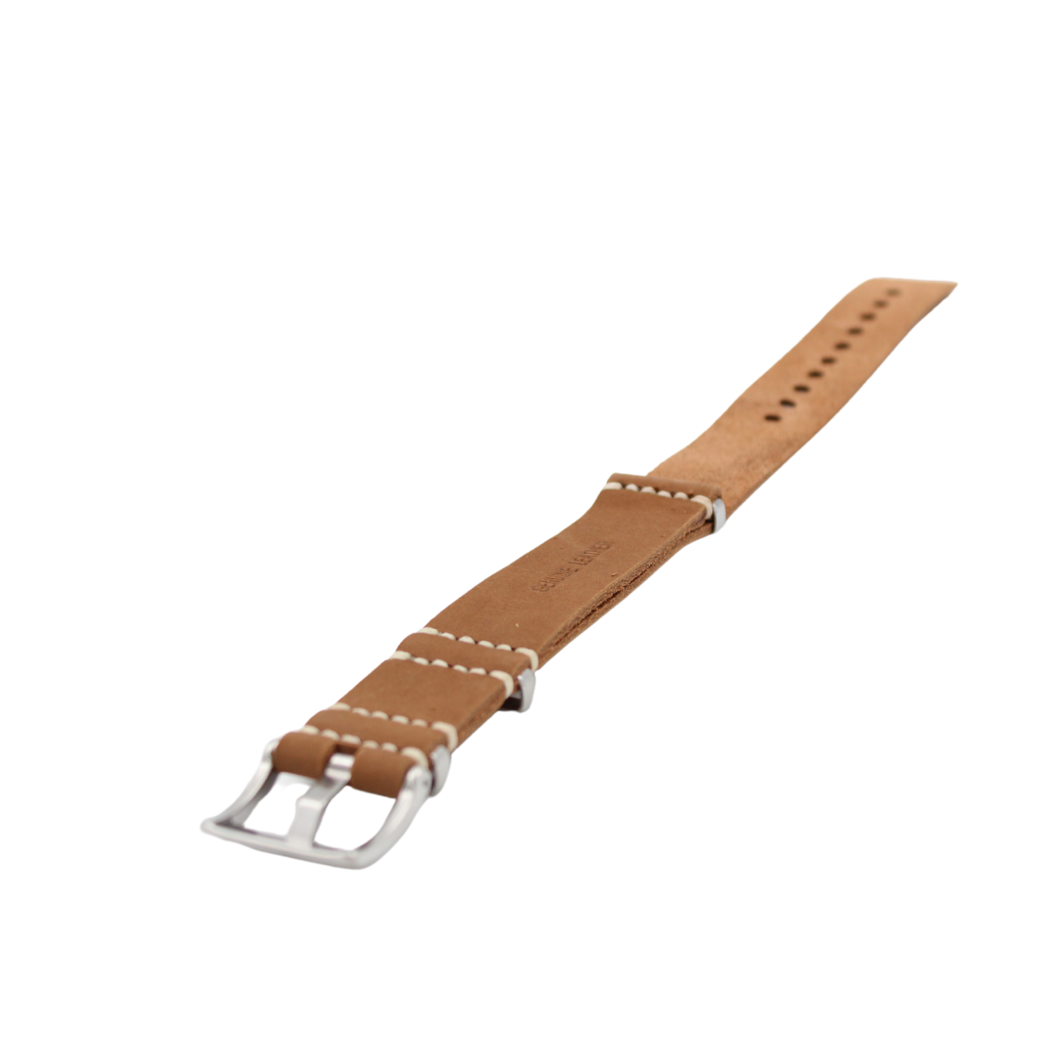 Nato strap leather Bright