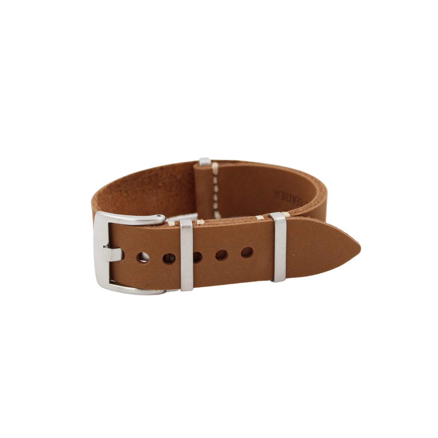 Nato strap leather Bright