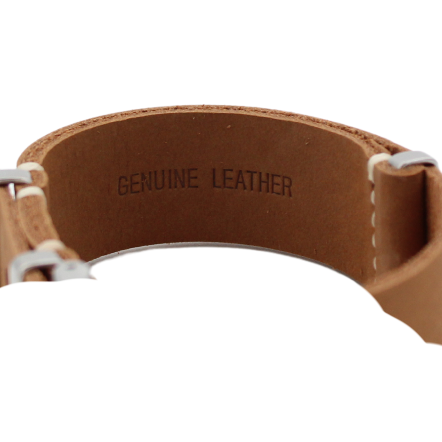 Nato strap leather Bright