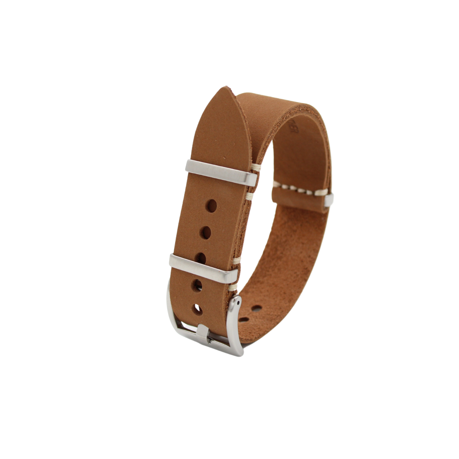 Nato strap leather Bright