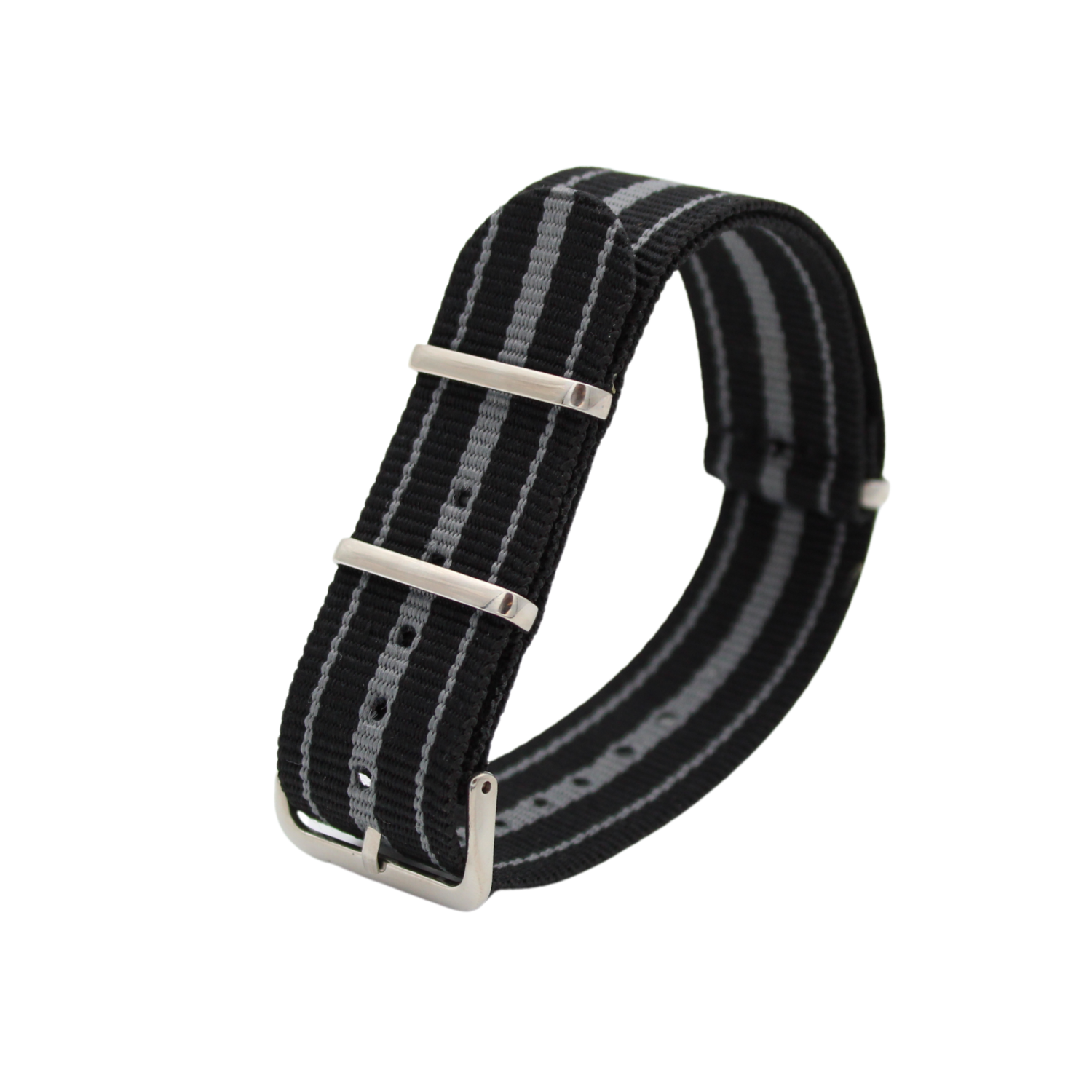 NATO Strap slate - Black/gray