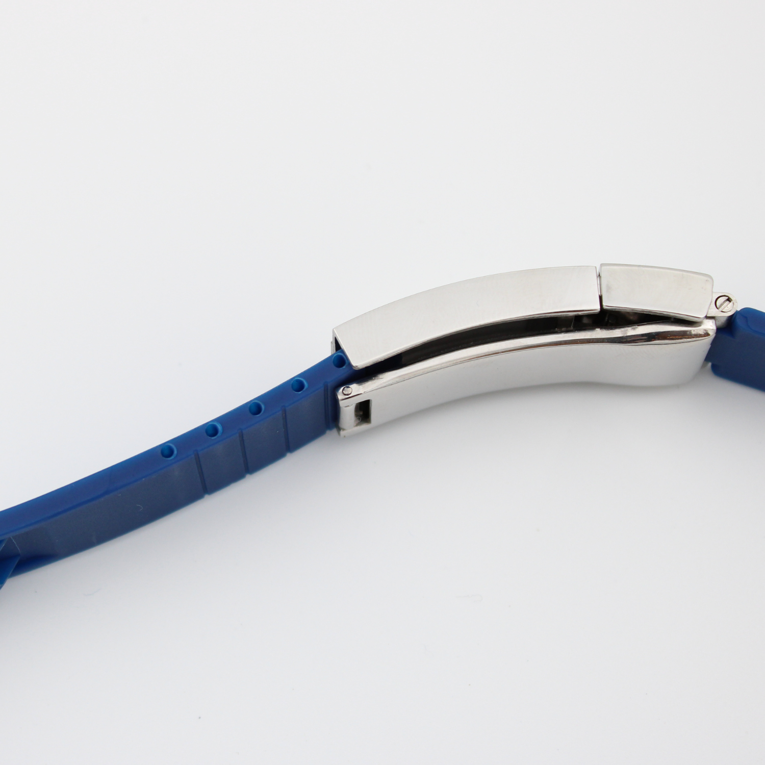 20mm rubber strap - Dark blue - butterfly buckle