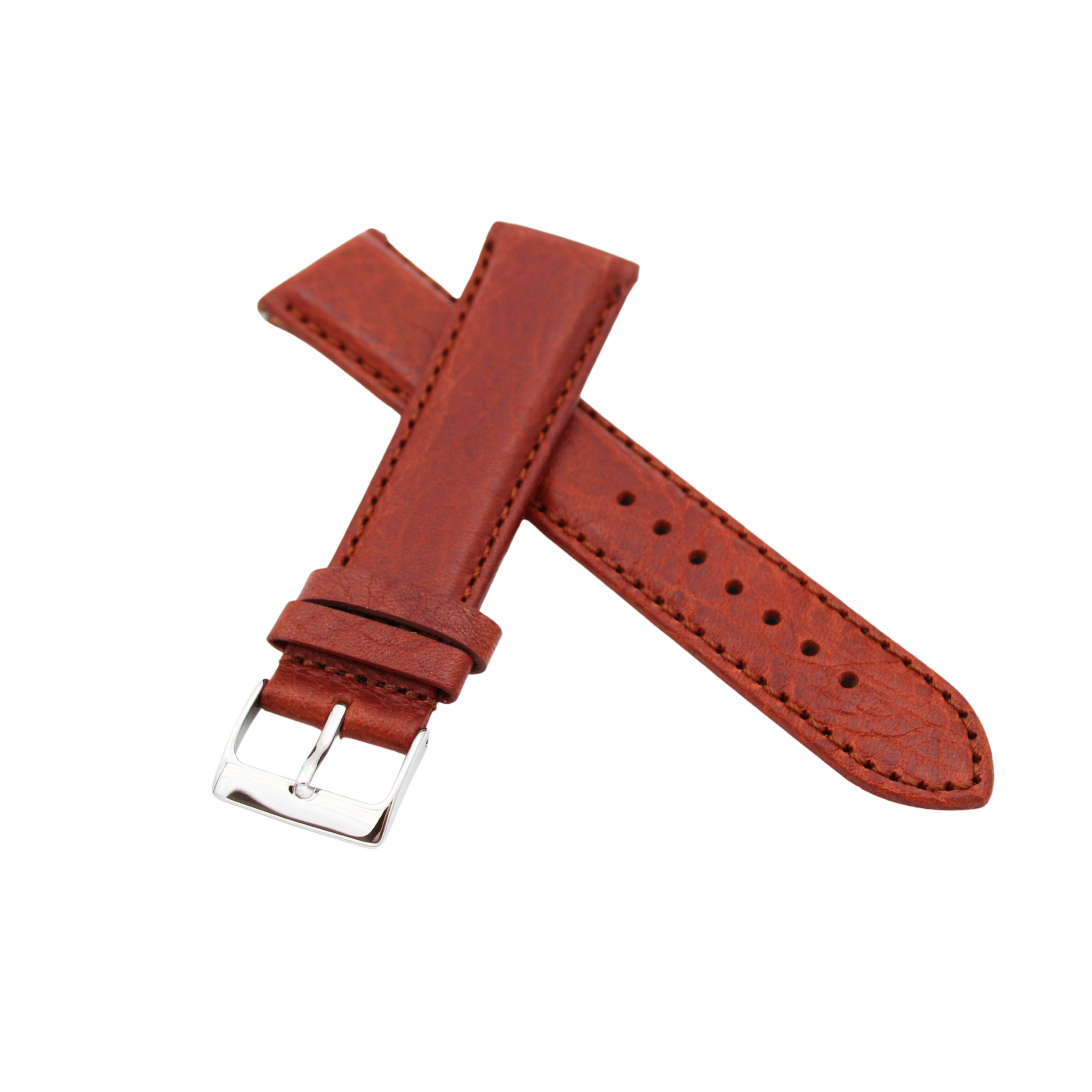 Sicilia classic Brown leather strap XL