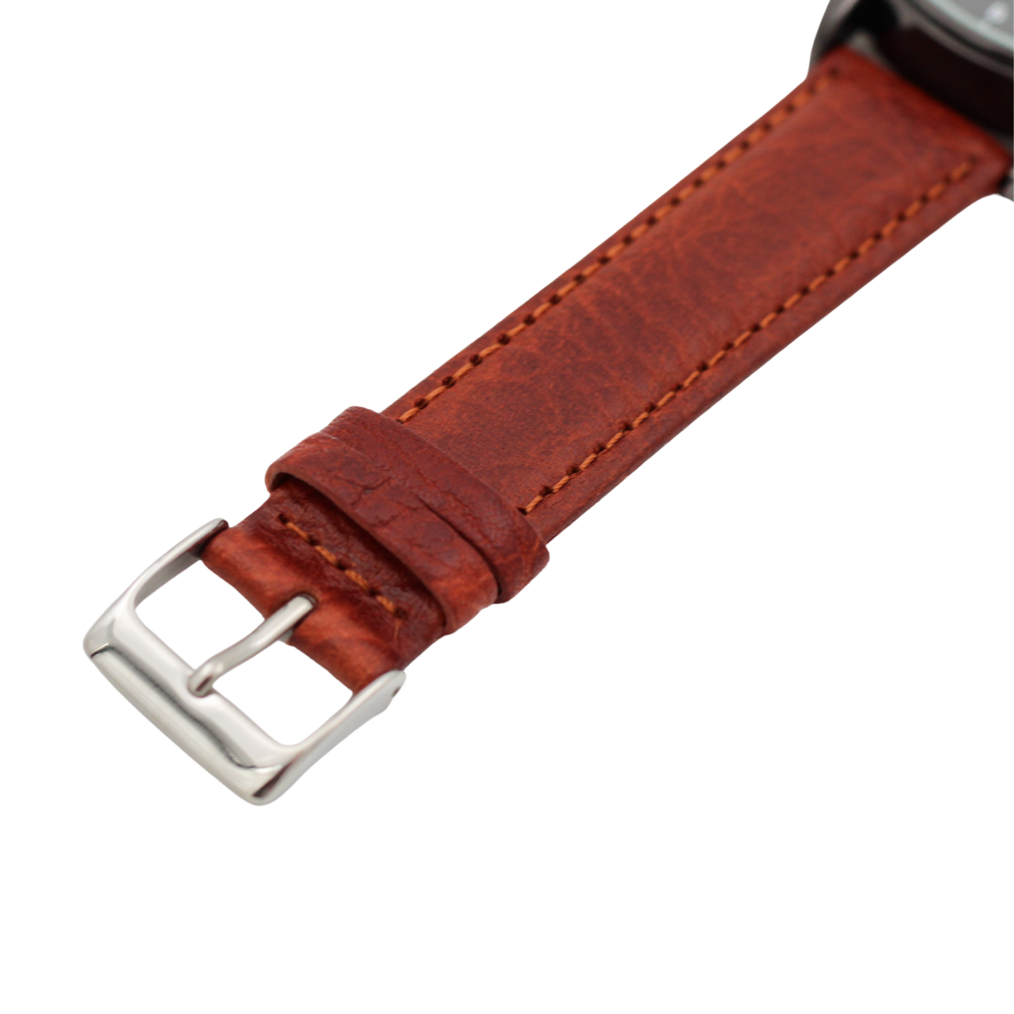 Sicilia classic Brown leather strap XL