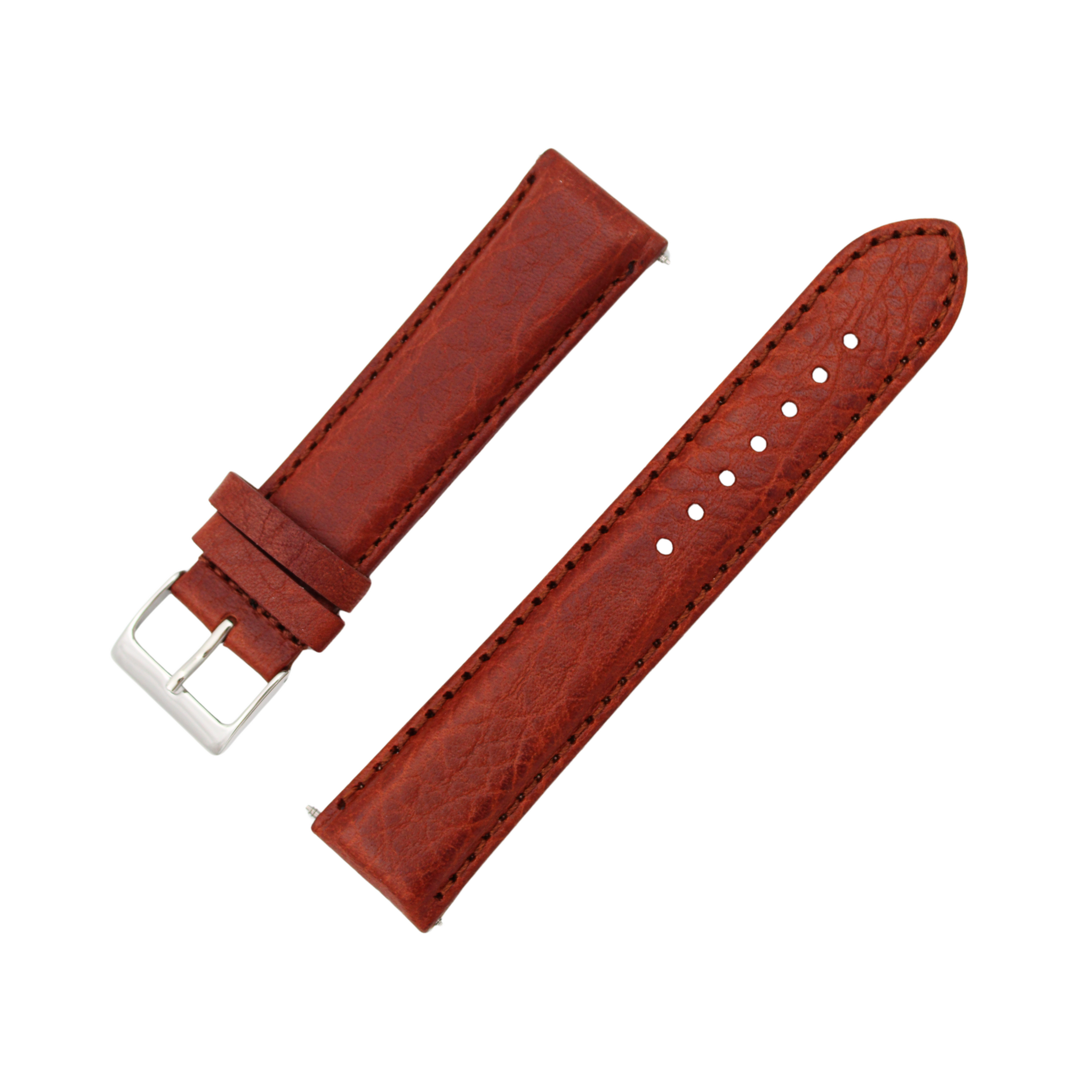 Sicilia classic Brown leather strap XL
