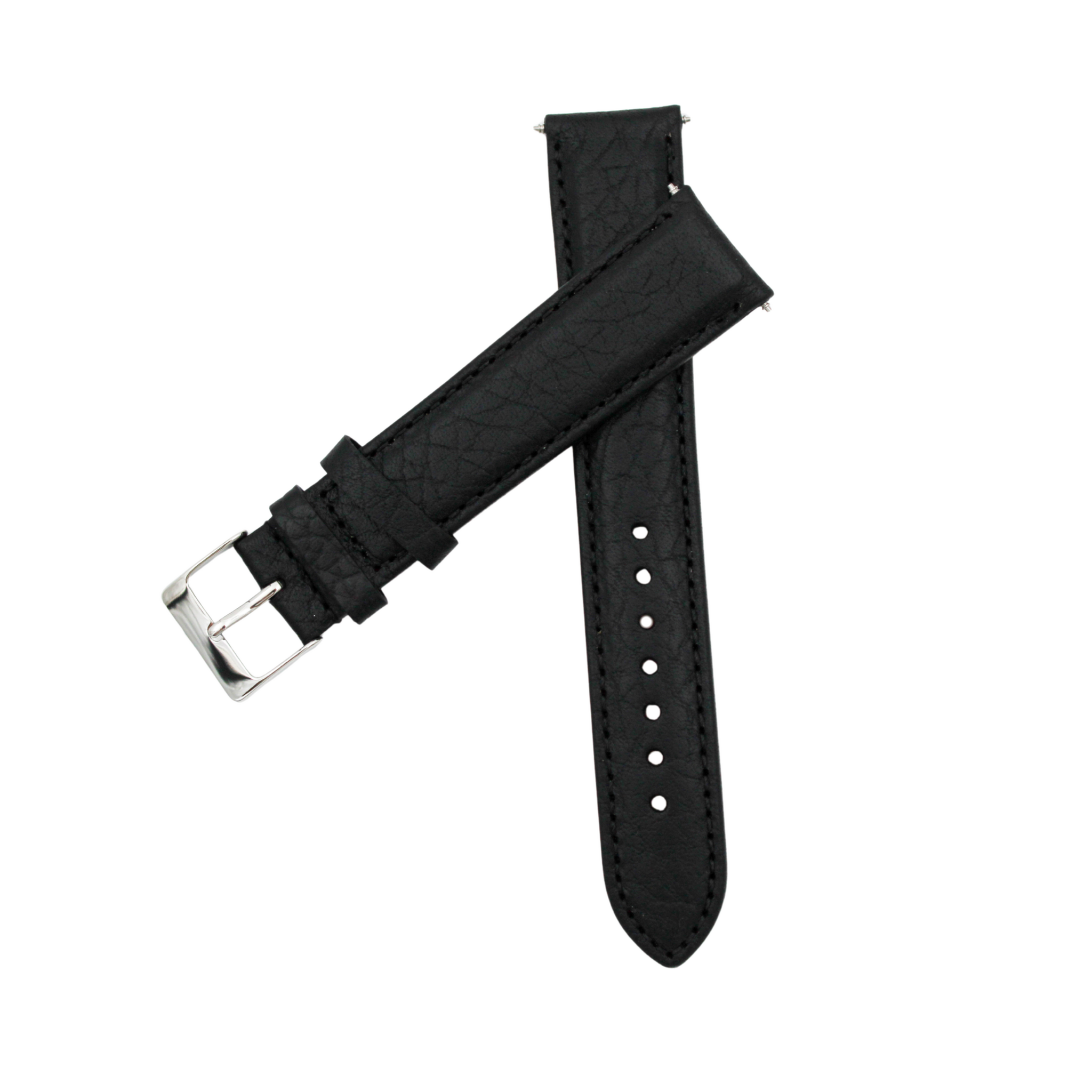 Sicilia classic Black leather strap XL