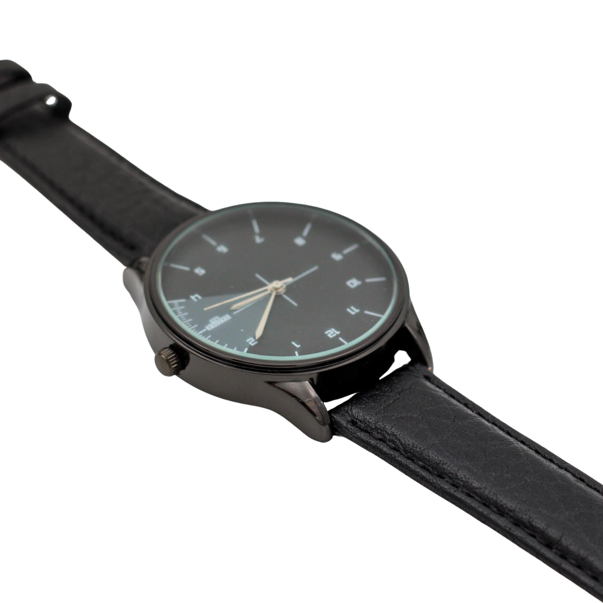 Sicilia classic Black leather strap XL