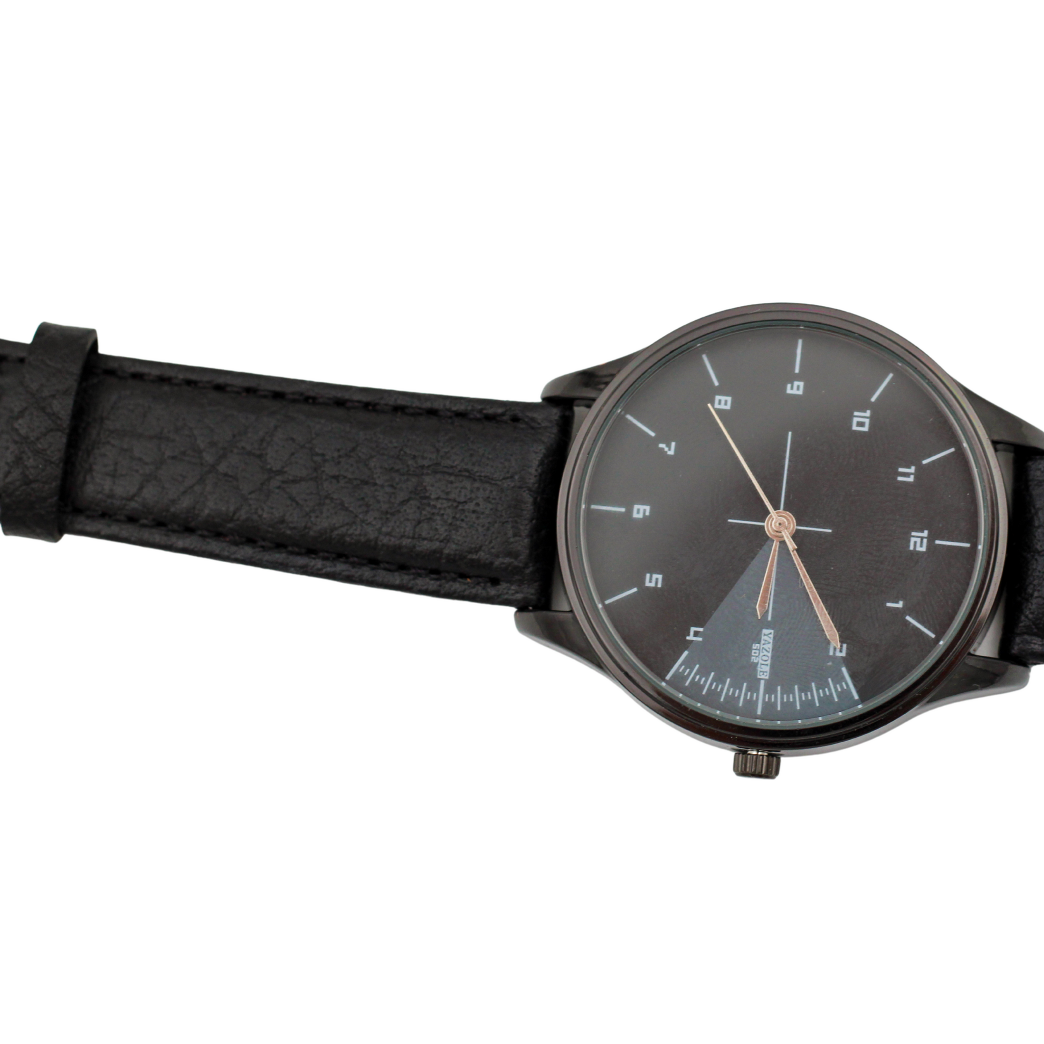 Sicilia classic Black leather strap XL