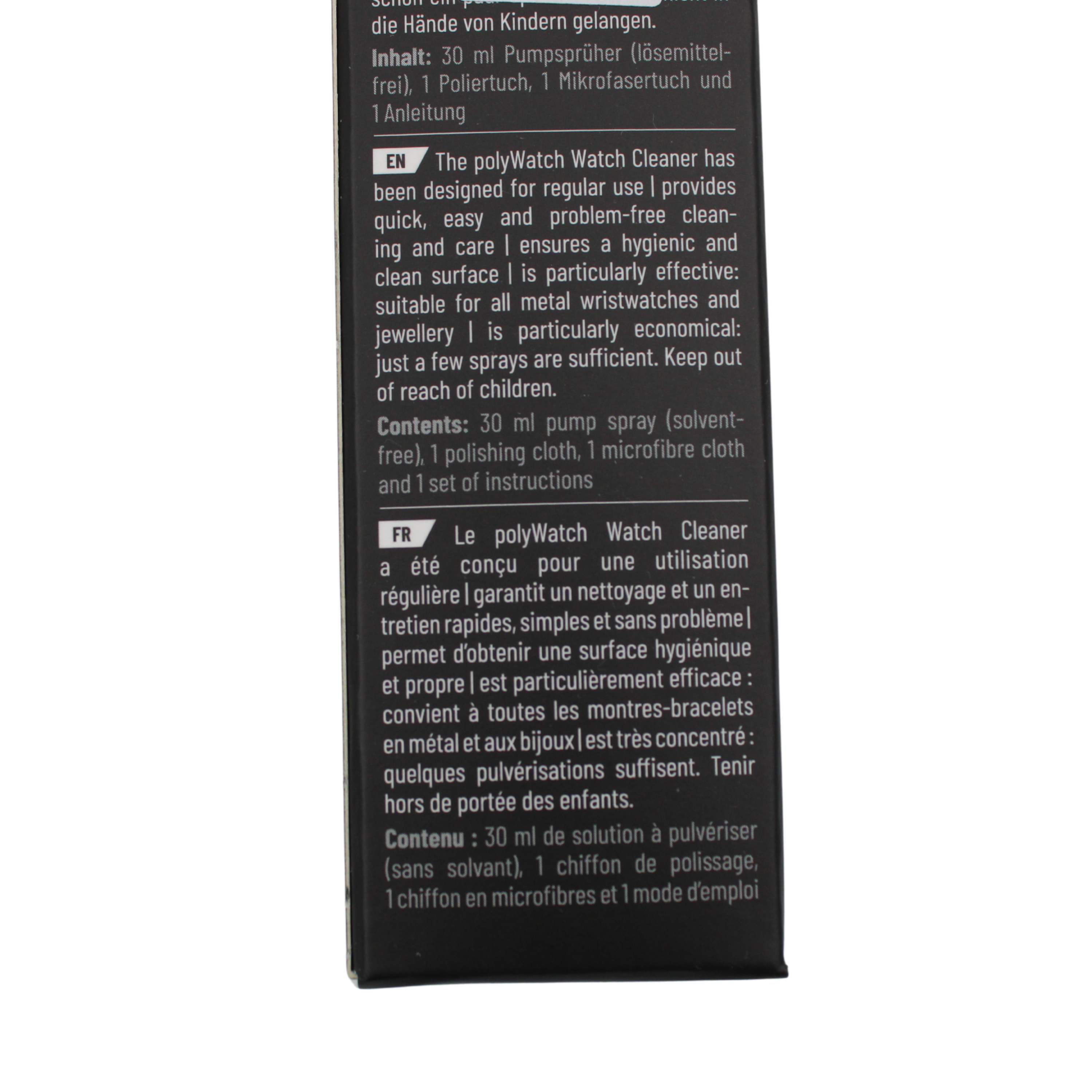 Uhrenreiniger mit Mikrofasertuch